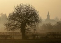 37 - EGLISE DANS LA BRUME - GILLIOT MICHEL - belgium <div